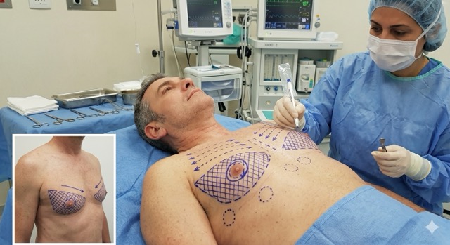 ניתוח חזה גברי (גניקומסטיה) אצל ד״ר שירלי שוחט